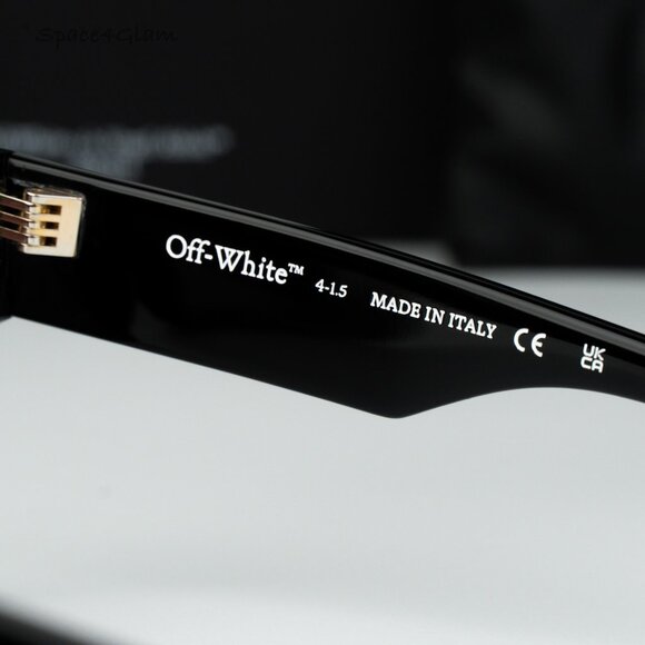 Off-White Men Sunglasses Black Burgundy Square OERI13I JACKSON 1028 BRAND NEW - Picture 7 of 9